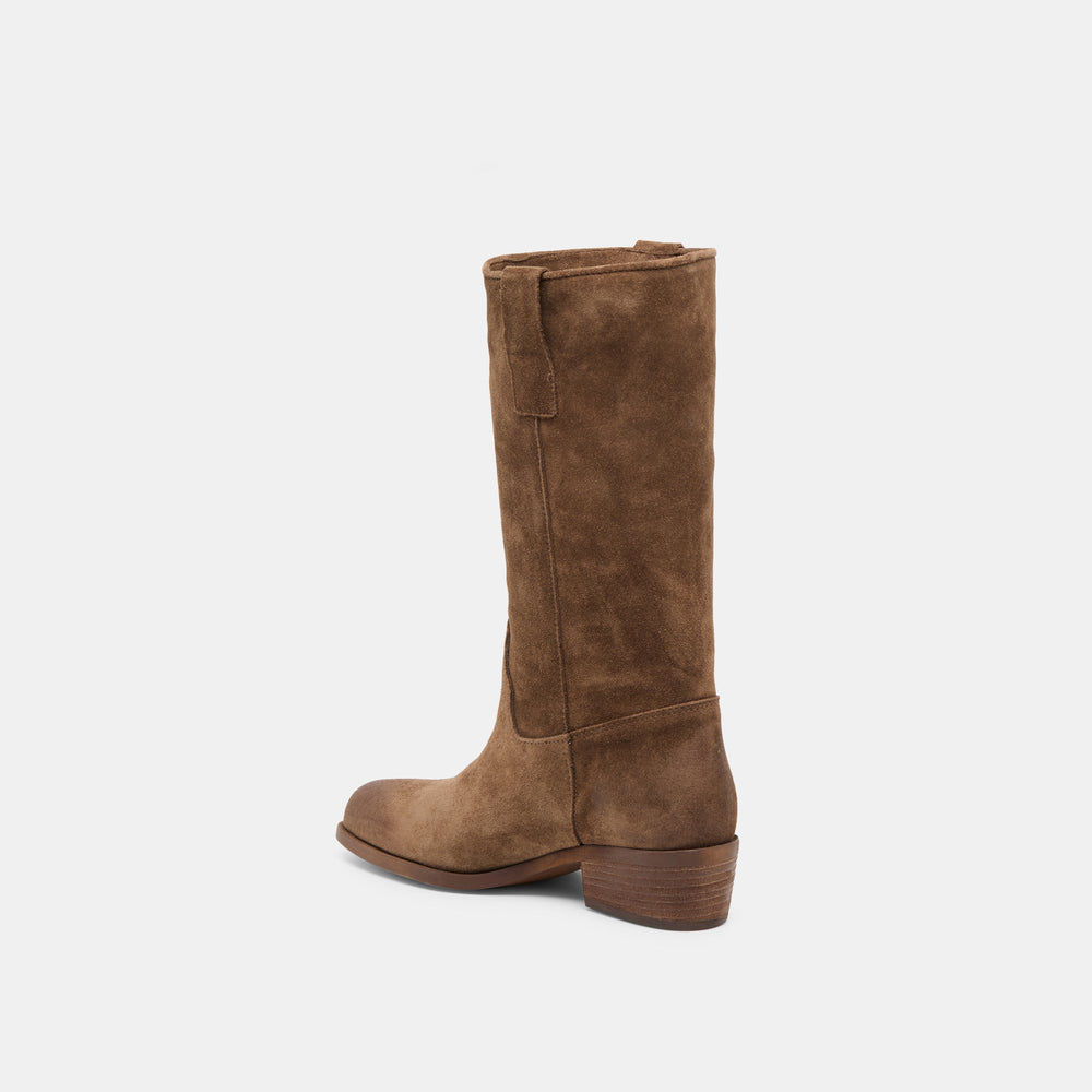 Romie Chocolate Suede Boots | Women Dolce Vita