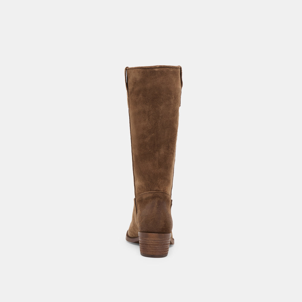 Romie Chocolate Suede Boots | Women Dolce Vita