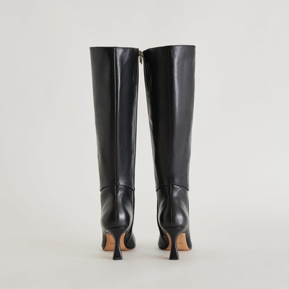 Gyra Black Leather Boots - Dolce Vita