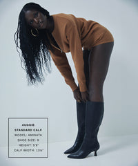 Auggie Black Leather Boots | Women Dolce Vita