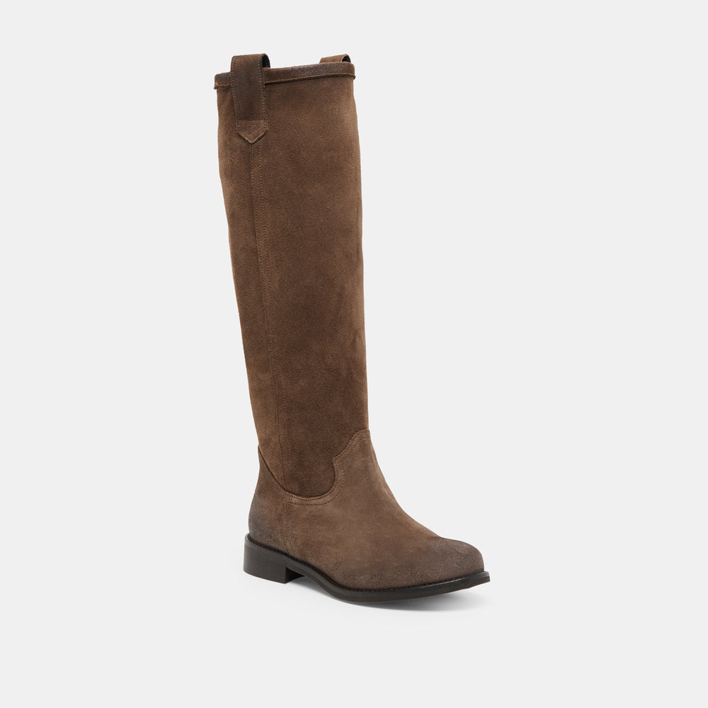Ramzy Chocolate Suede Boots | Dolce Vita Women