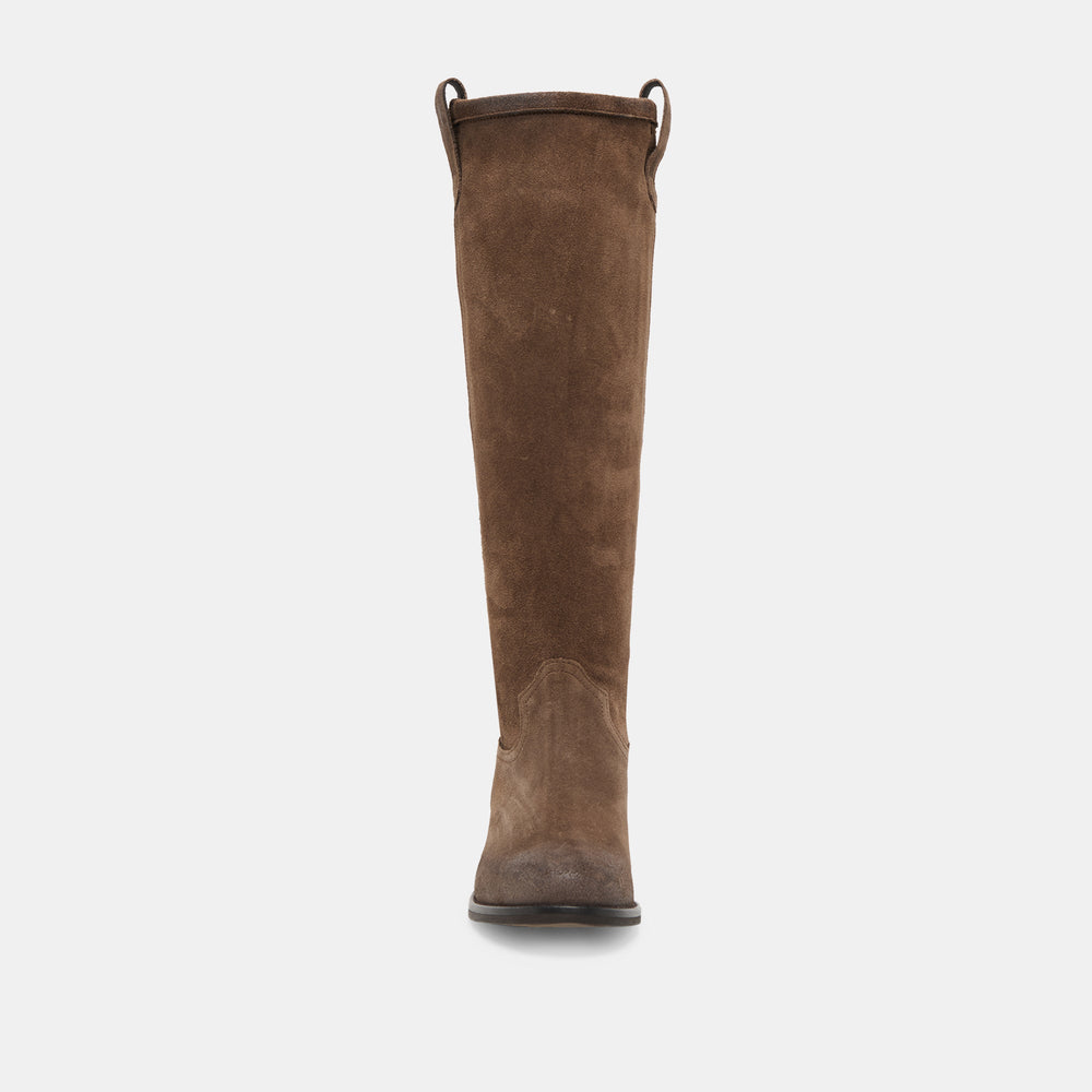 Ramzy Chocolate Suede Boots | Dolce Vita Women