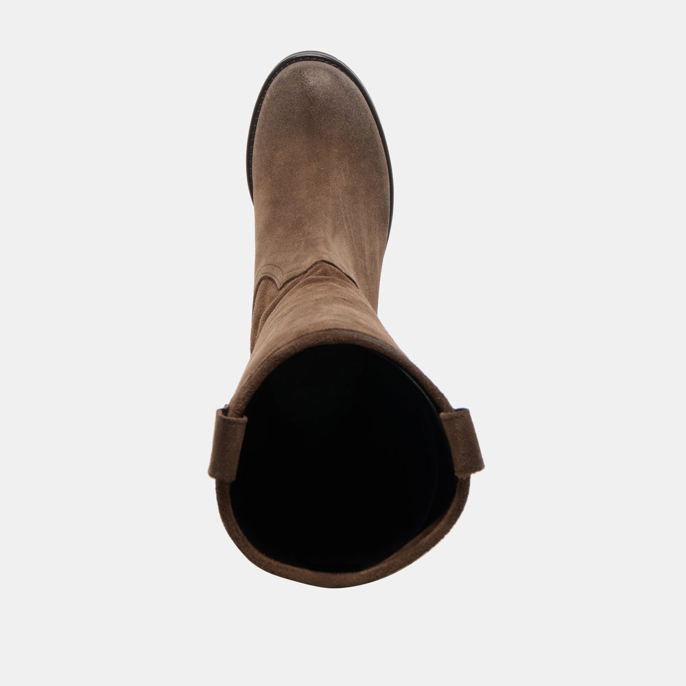 Ramzy Chocolate Suede Boots | Dolce Vita Women