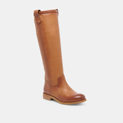 Ramzy Cognac Leather Boots | Dolce Vita Women