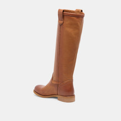 Ramzy Cognac Leather Boots | Dolce Vita Women