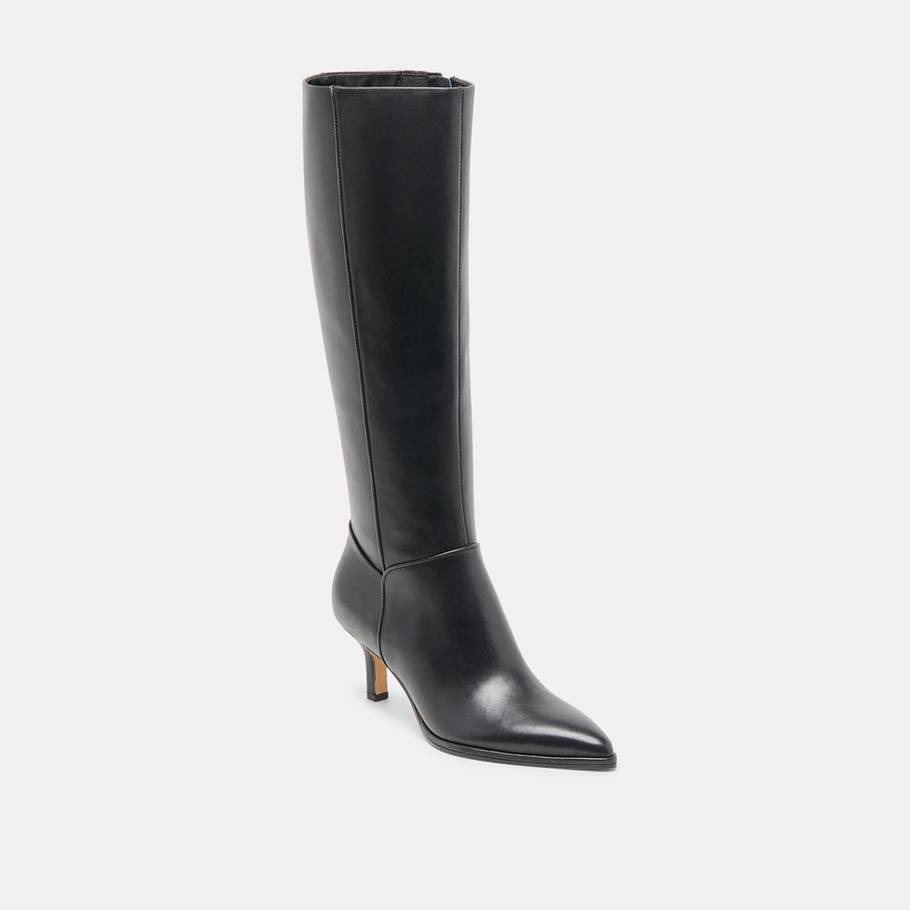 Aldy Black Leather Boots | Dolce Vita Women