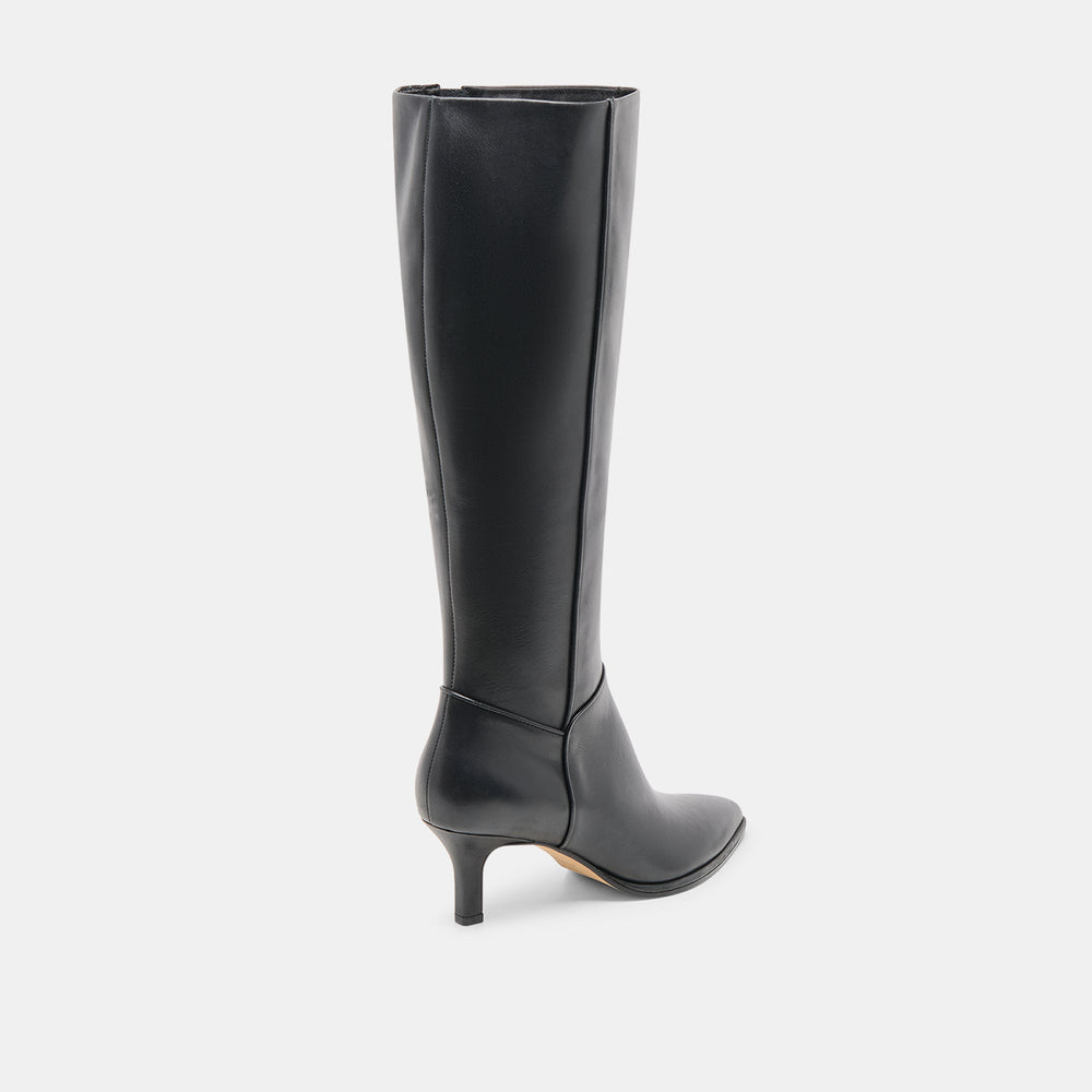 Aldy Black Leather Boots | Dolce Vita Women
