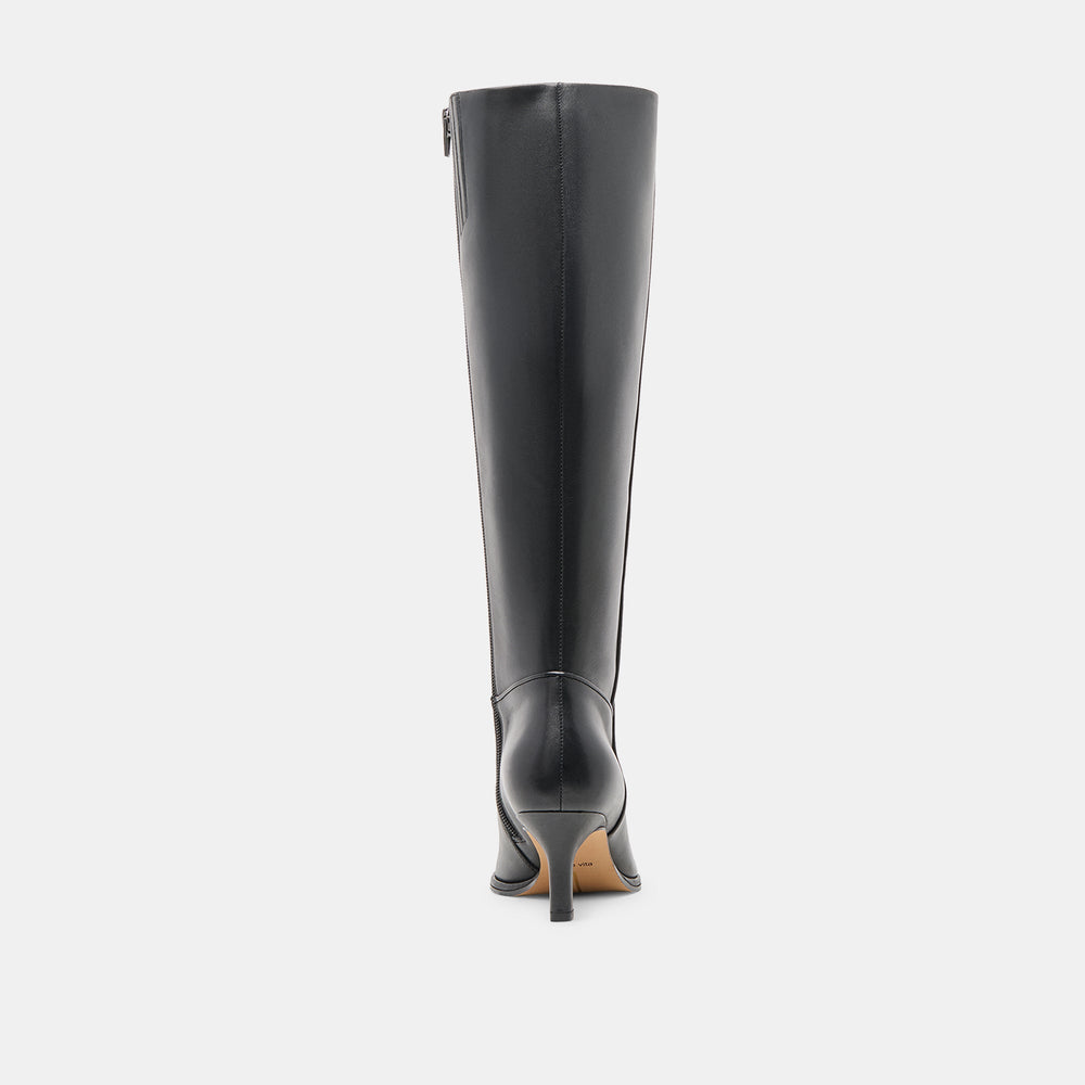 Aldy Black Leather Boots | Dolce Vita Women