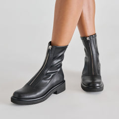 Shante Black Leather Boots | Women Dolce Vita