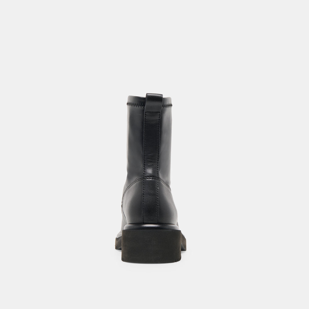Shante Black Leather Boots | Women Dolce Vita