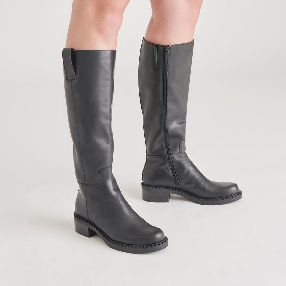Glory H2O Waterproof Black Leather Boots | Dolce Vita Women