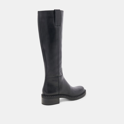 Glory H2O Waterproof Black Leather Boots - Dolce Vita