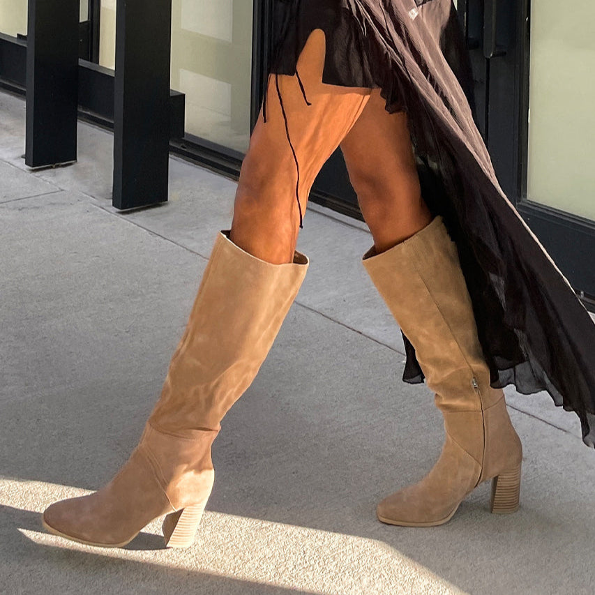 FYNN Boots Truffle Suede | Women Dolce Vita
