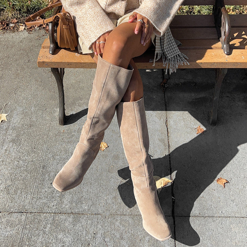 FYNN Boots Truffle Suede | Women Dolce Vita