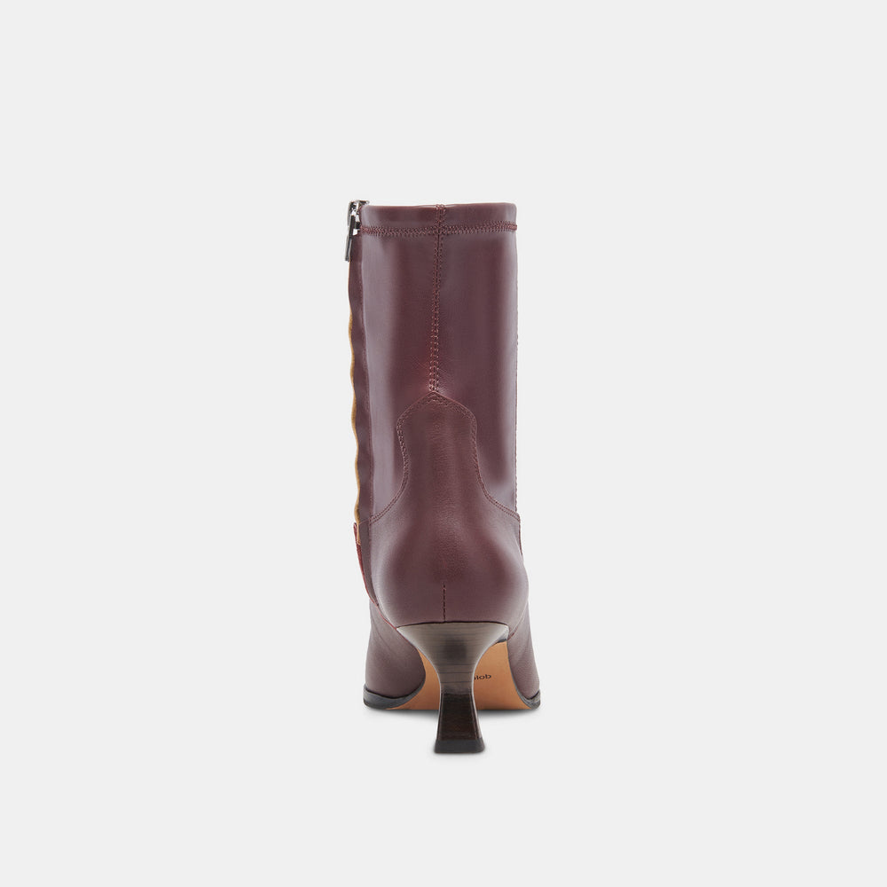 Arya Wine Leather Boots | Dolce Vita Women