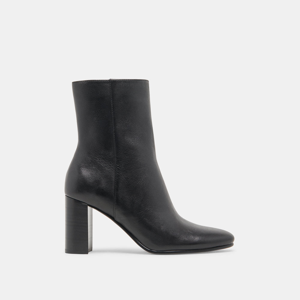 SUZY BOOTIES BLACK LEATHER | Women Dolce Vita