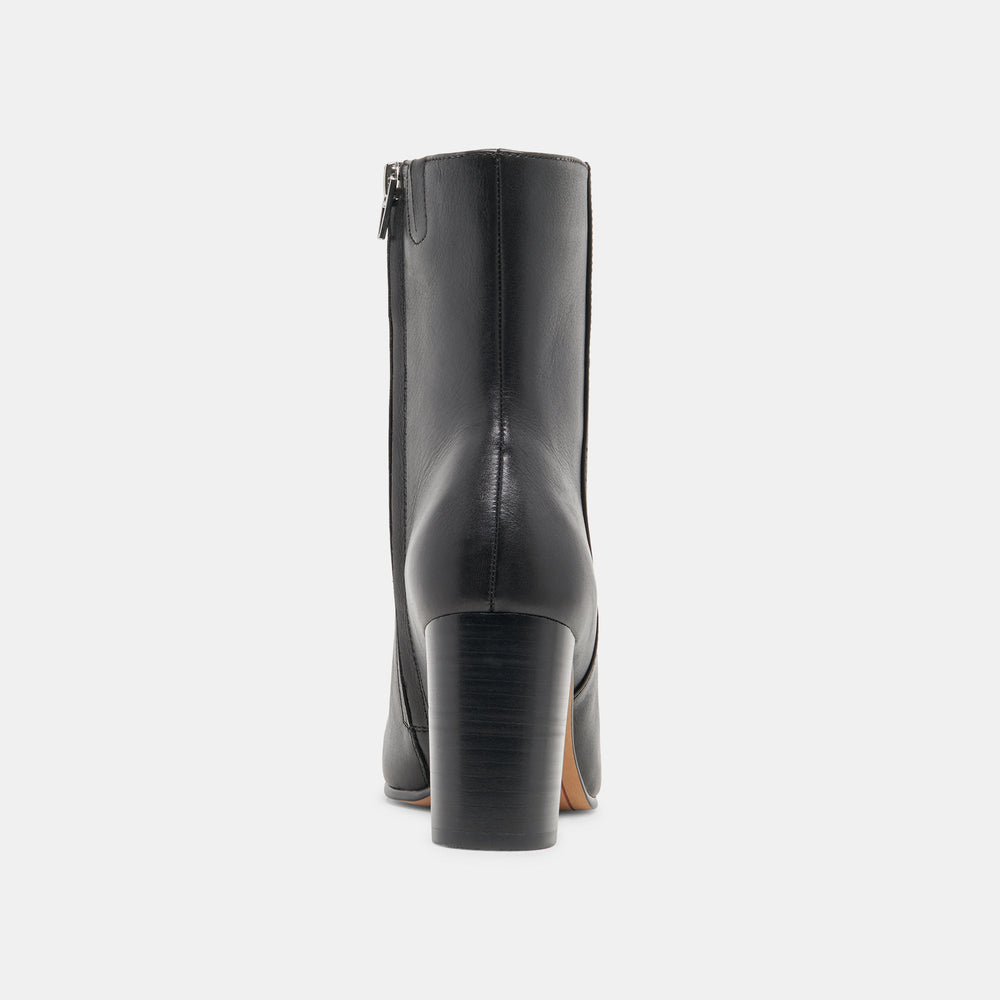 SUZY BOOTIES BLACK LEATHER | Women Dolce Vita