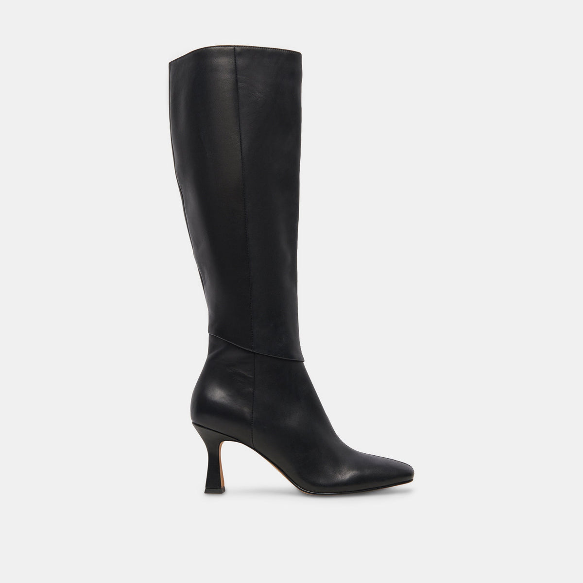 Gyra Wide Calf Black Leather Boots | Dolce Vita Women