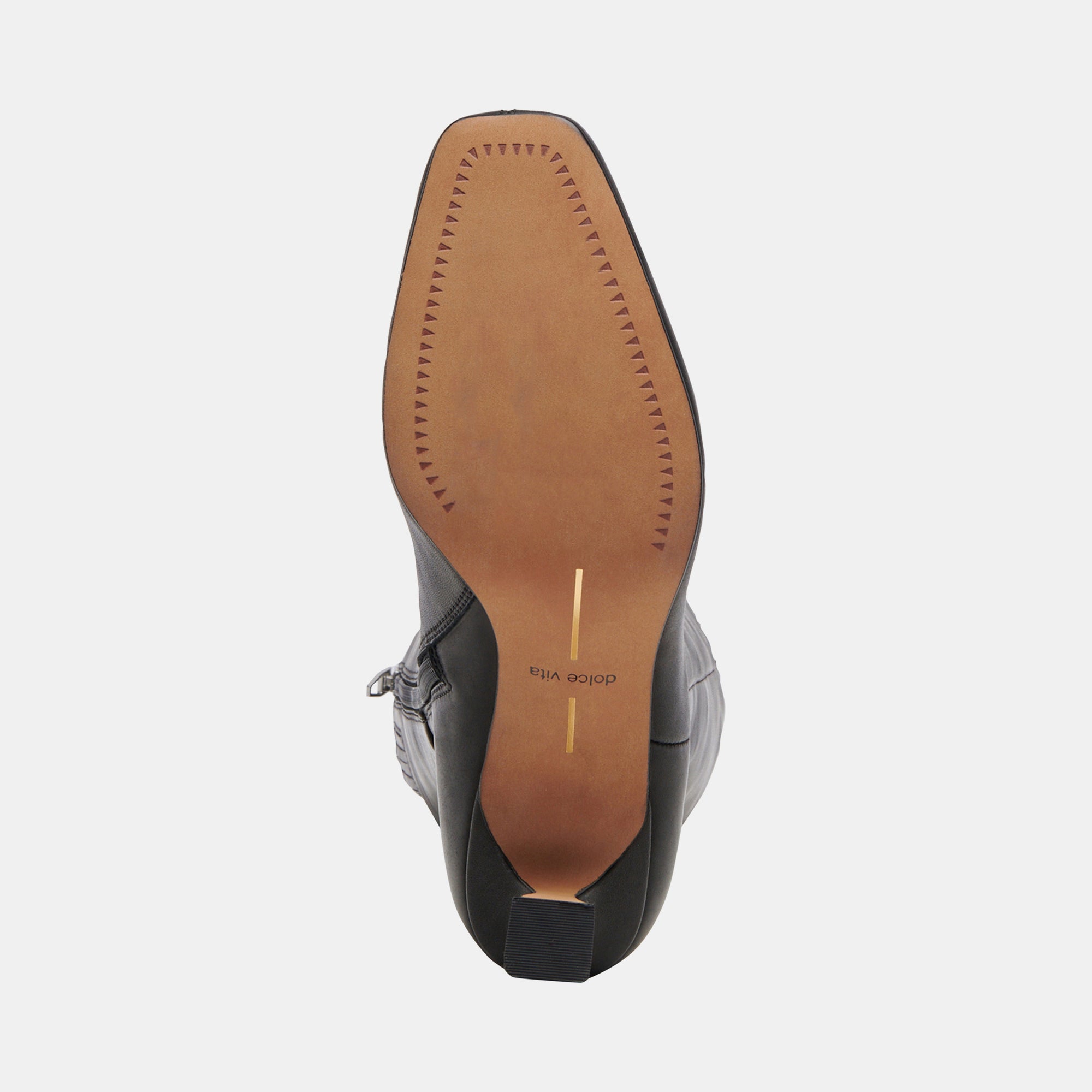 Gyra Wide Calf Black Leather Boots | Dolce Vita Women