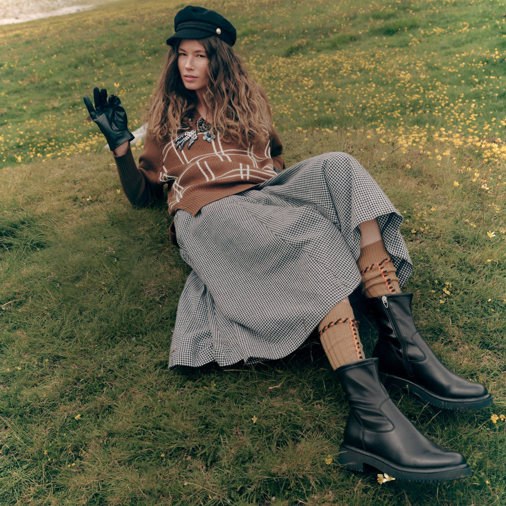 Simaya H2O Waterproof Black Leather Boots | Dolce Vita Women