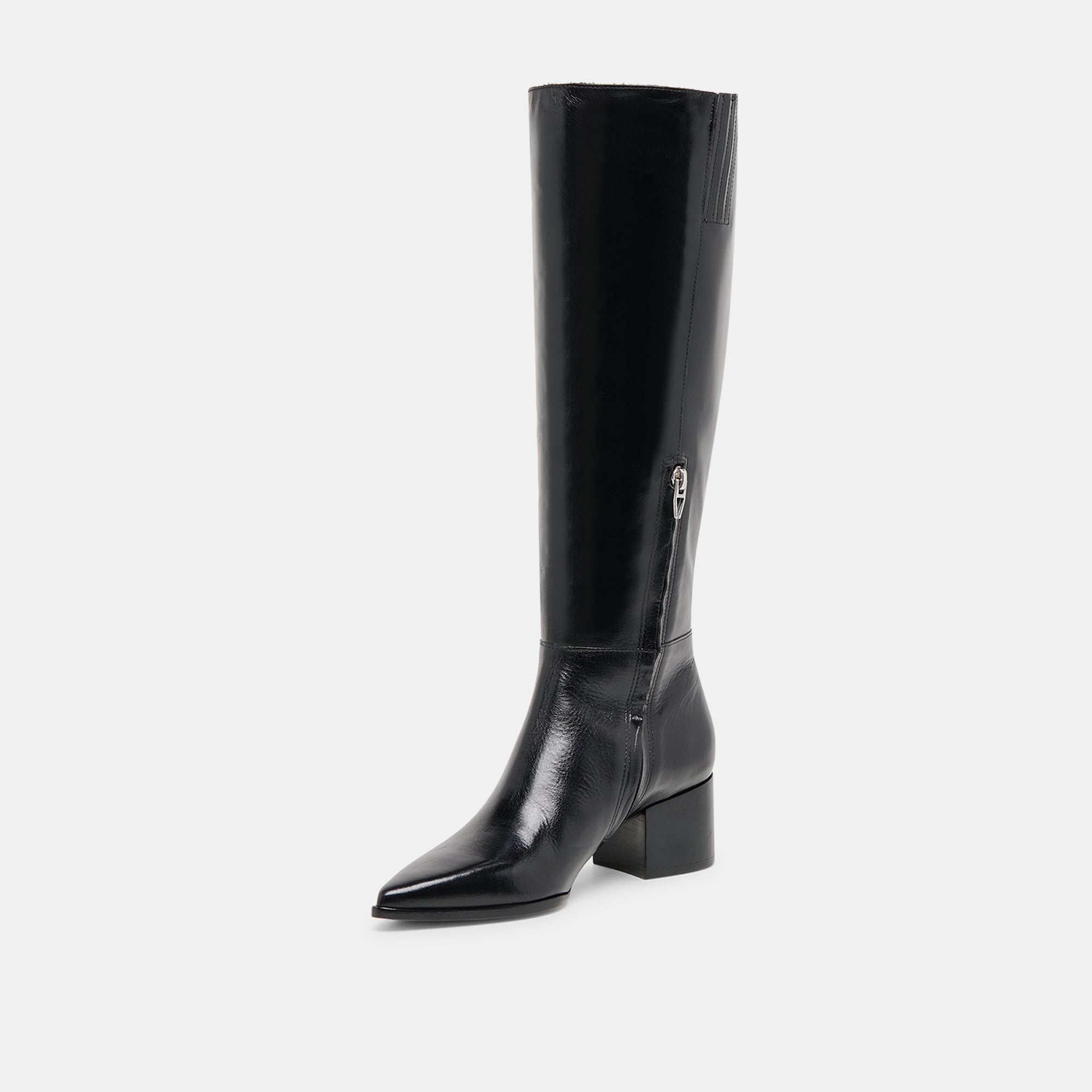 Kirson Black Leather Boots | Women Dolce Vita