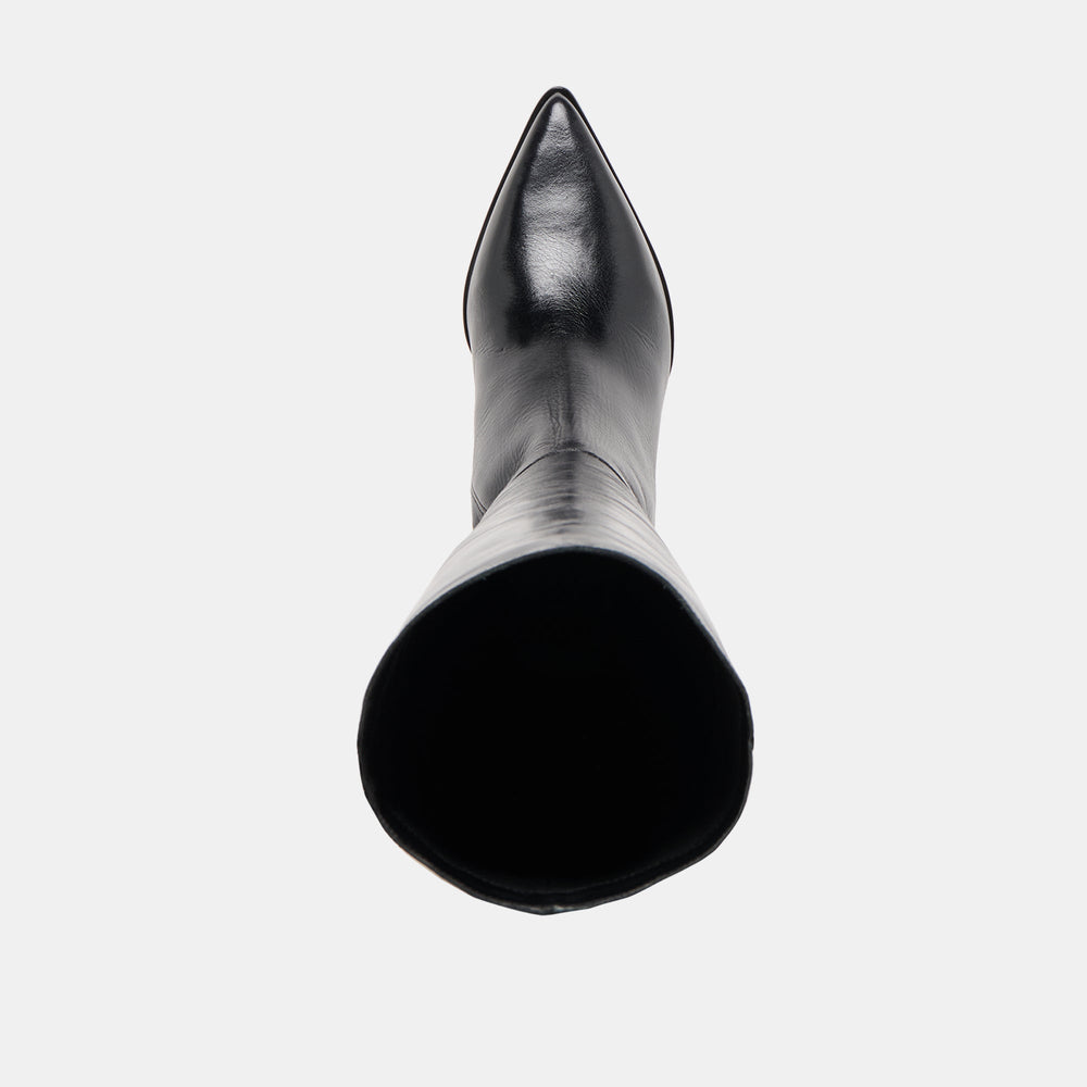 Kirson Black Leather Boots | Women Dolce Vita