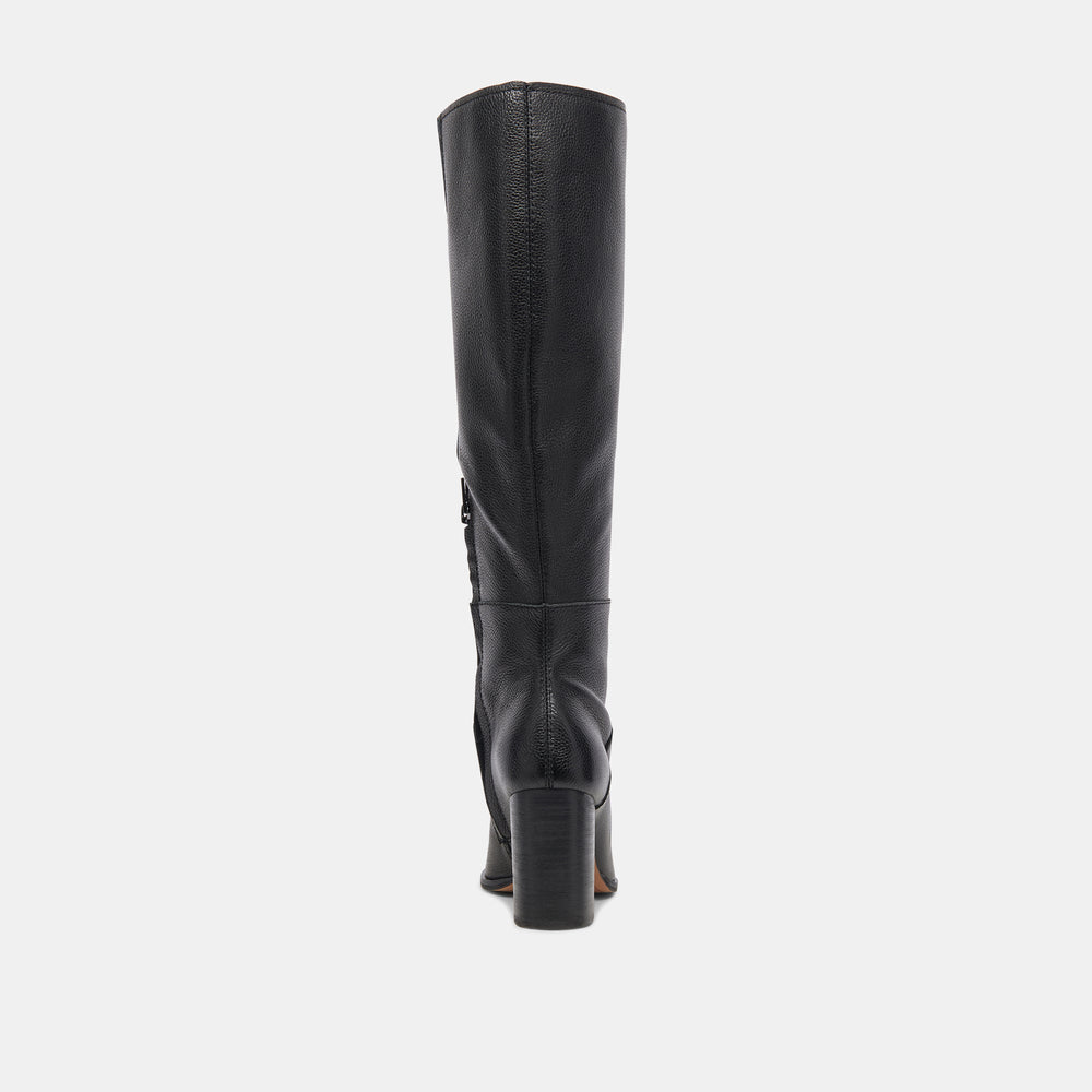 Fynn Boots Onyx Leather | Dolce Vita Women