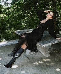 Fynn Boots Onyx Leather | Dolce Vita Women