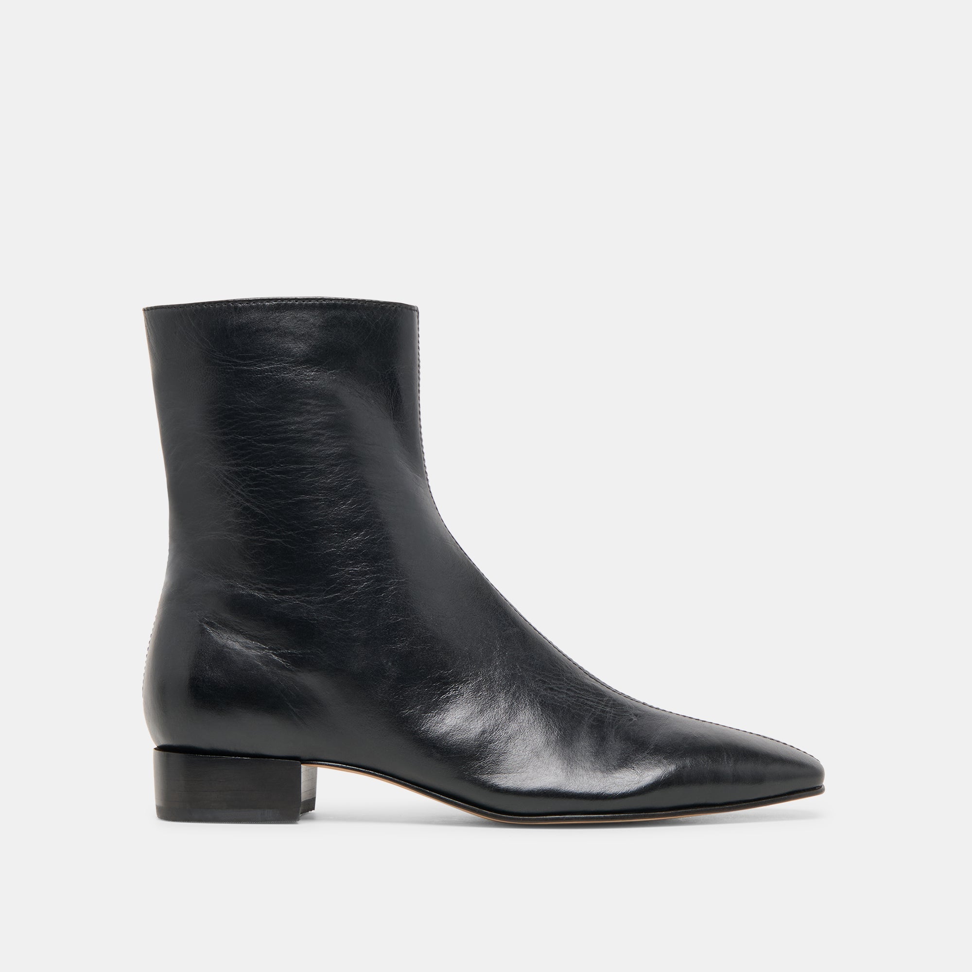 Tarine Black Leather Booties | Women Dolce Vita