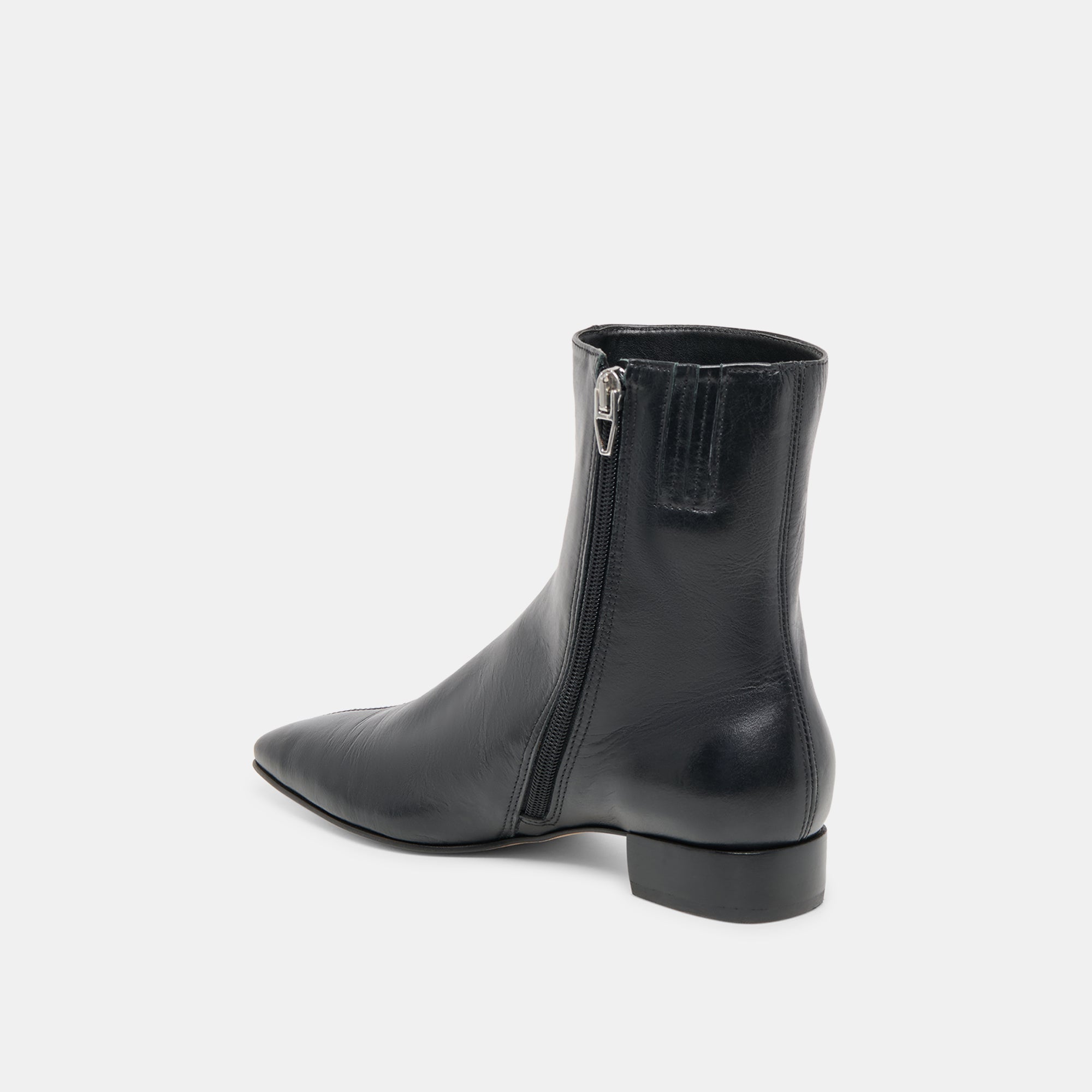 Tarine Black Leather Booties | Women Dolce Vita