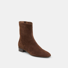 Tarine Dk Brown Nubuck Booties | Women Dolce Vita