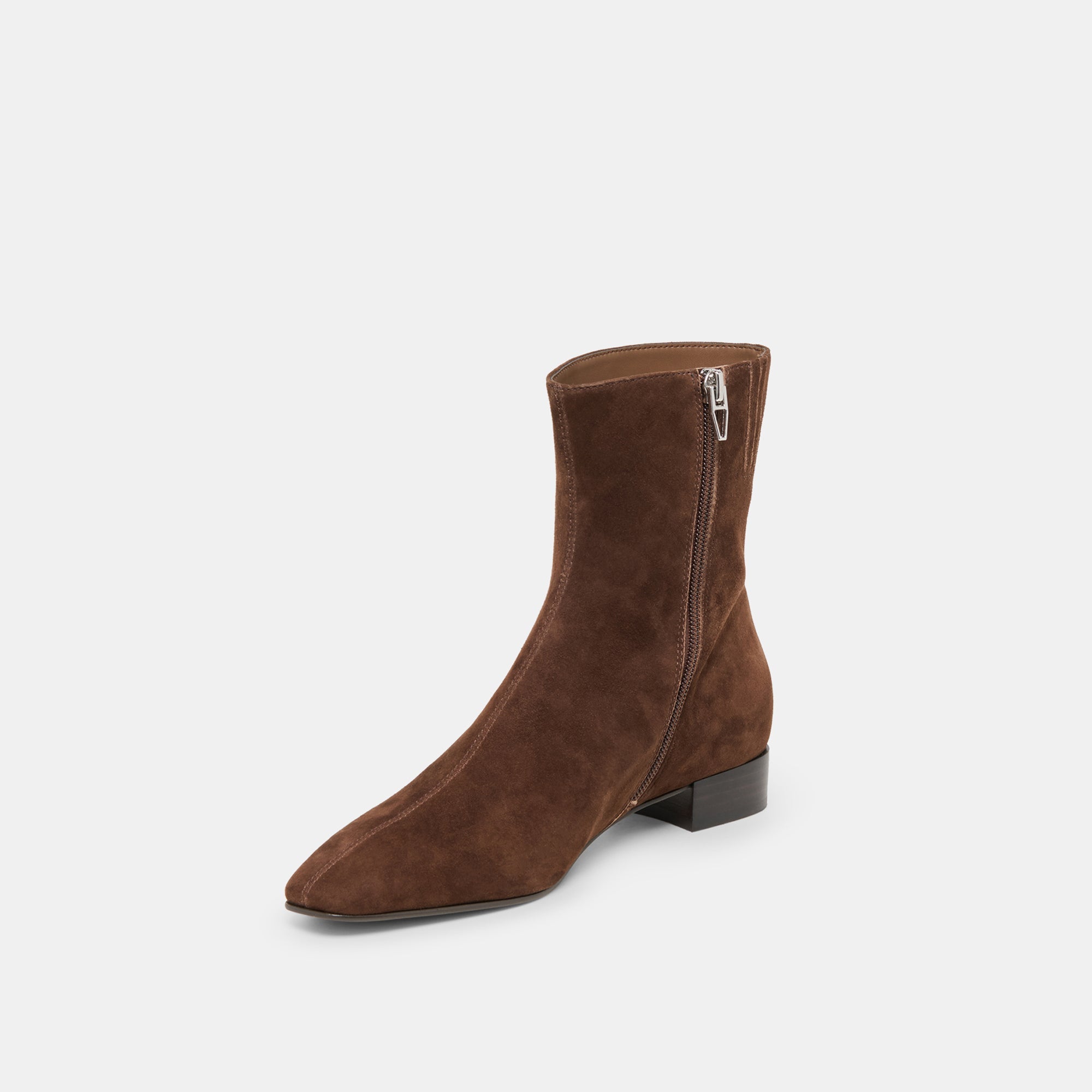 Tarine Dk Brown Nubuck Booties | Women Dolce Vita