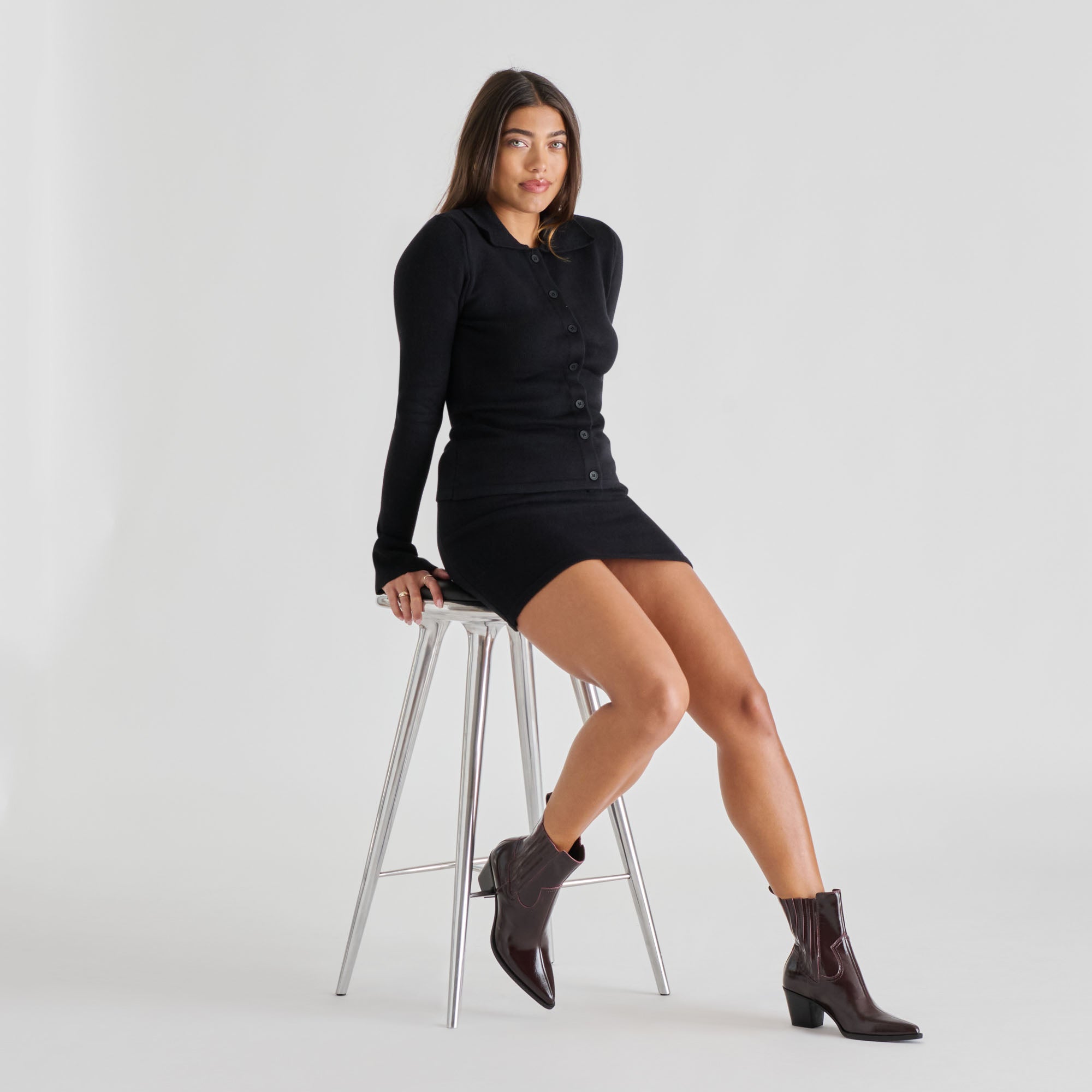 Slim Mulberry Crinkle Patent Booties | Dolce Vita Women