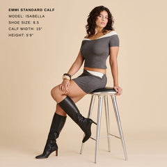 Emmi Black Leather Boots | Women Dolce Vita