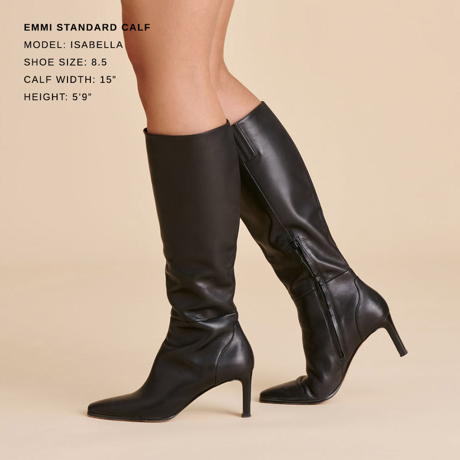 Emmi Black Leather Boots | Women Dolce Vita