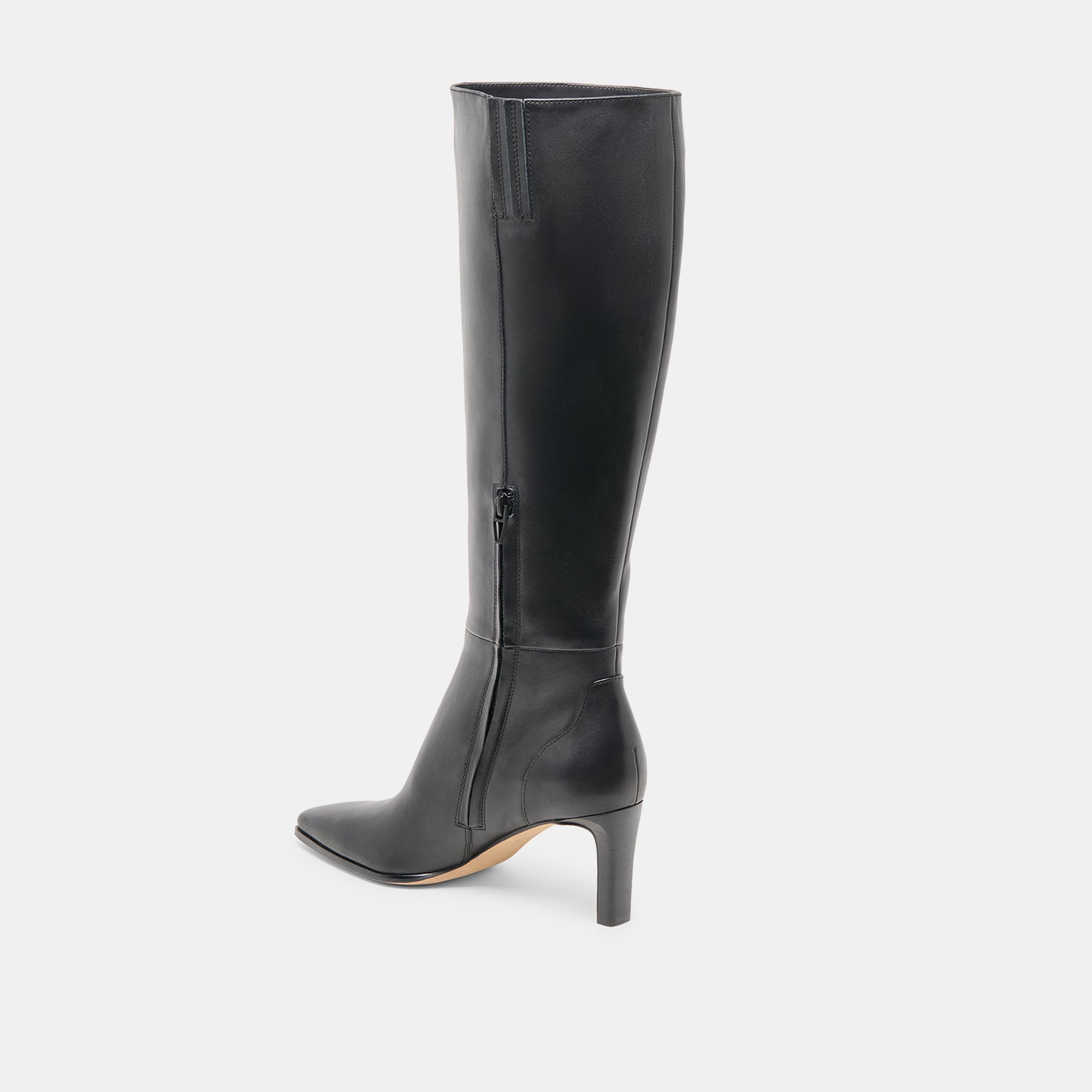 Emmi Black Leather Boots | Women Dolce Vita