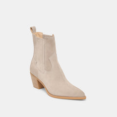 Slim Taupe Suede Booties | Women Dolce Vita