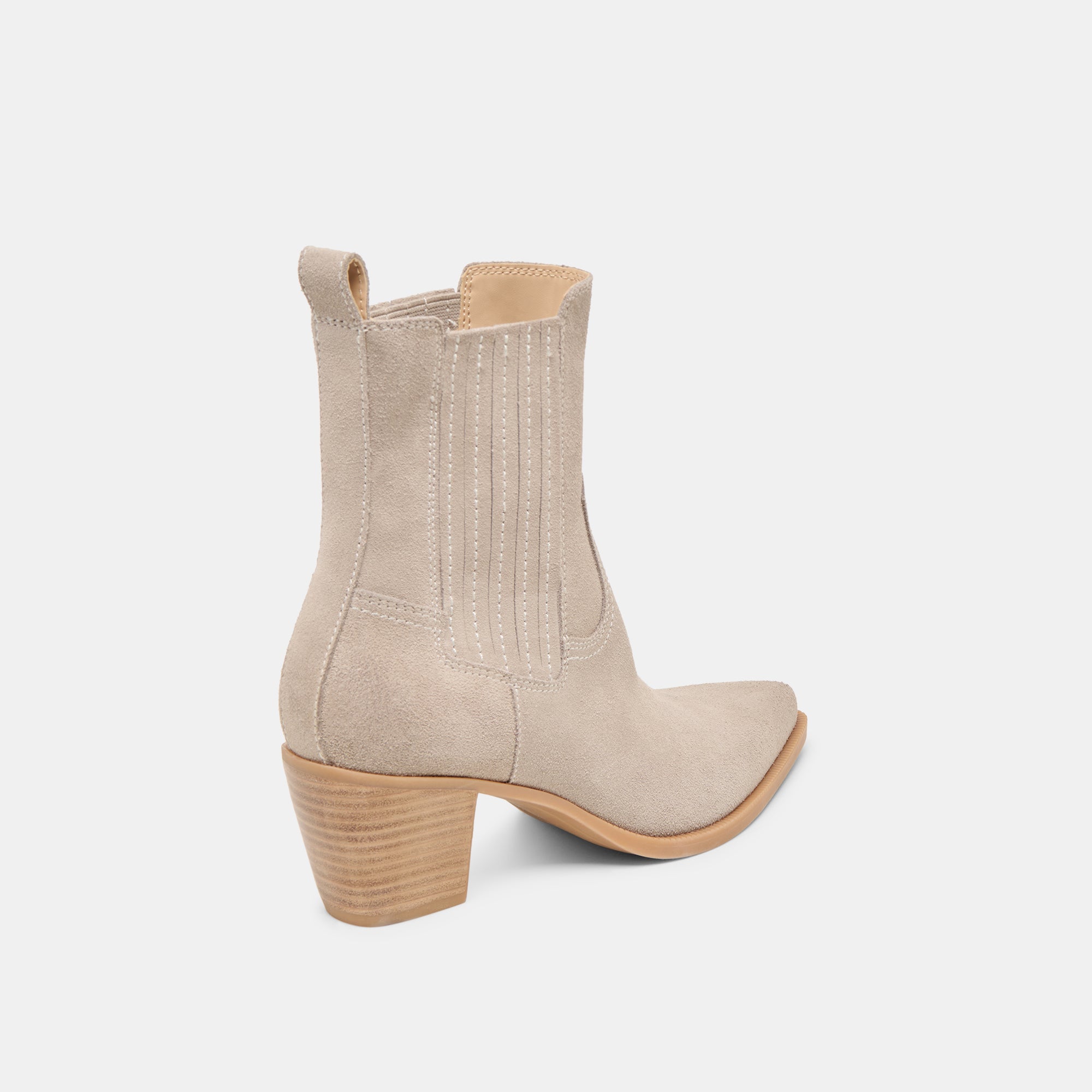 Slim Taupe Suede Booties | Women Dolce Vita