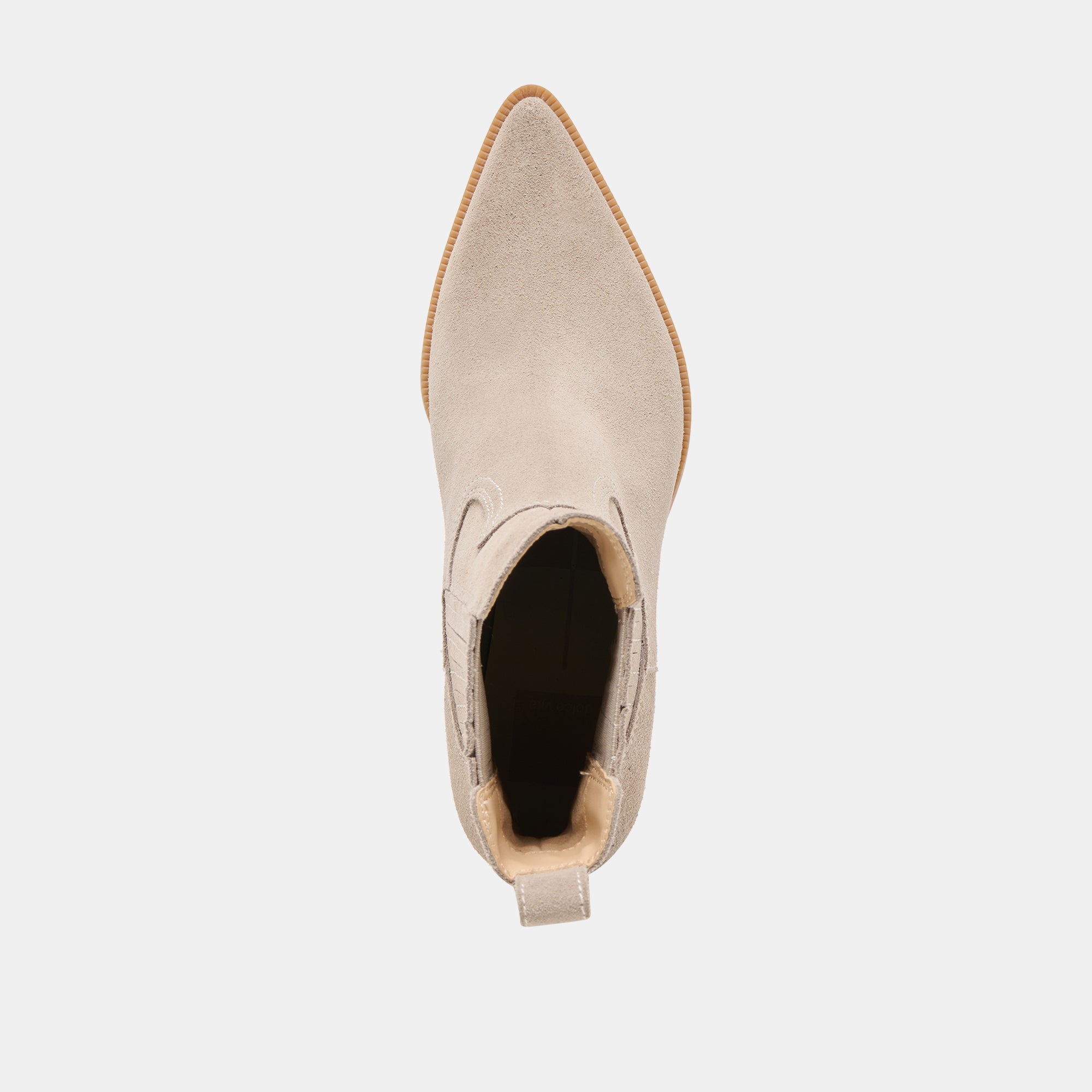 Slim Taupe Suede Booties | Women Dolce Vita
