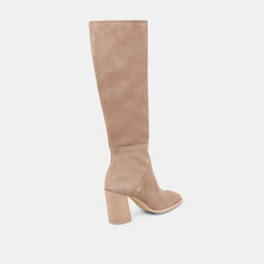FYNN Wide Calf Boots Truffle Suede | Women Dolce Vita