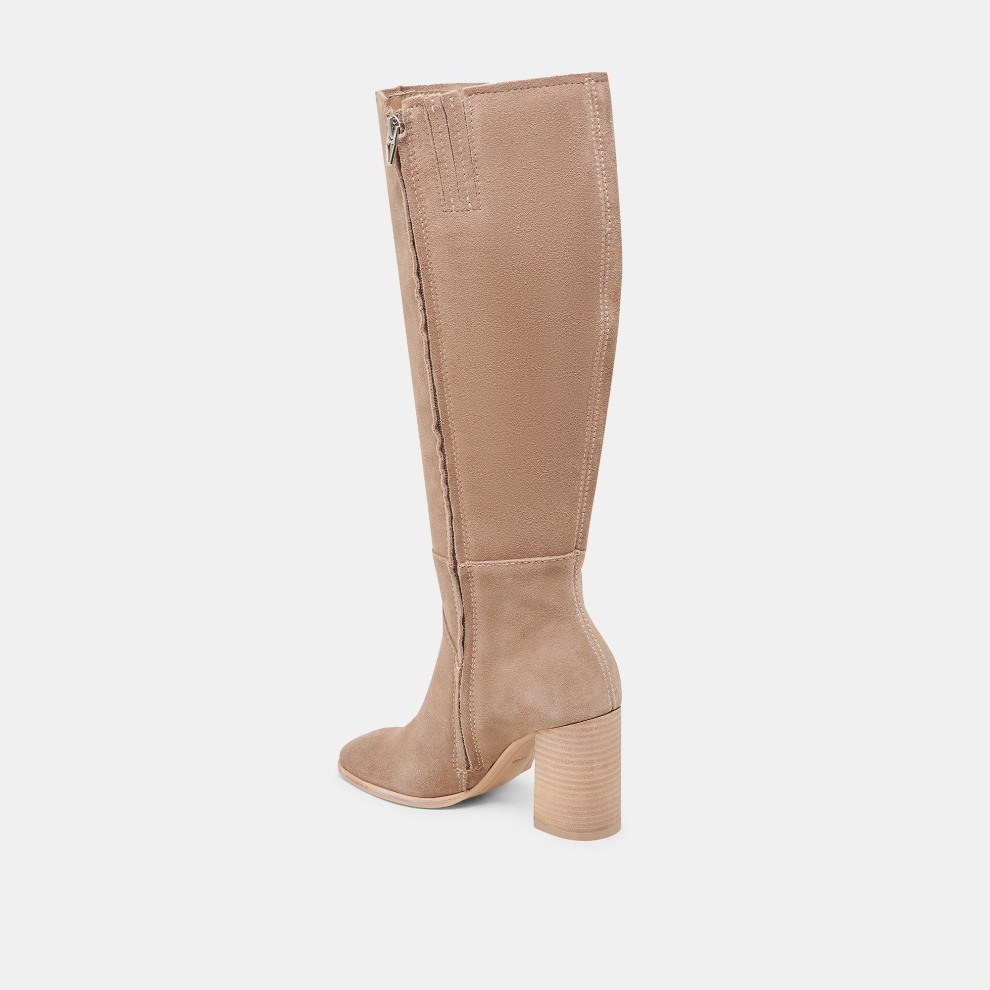 FYNN Wide Calf Boots Truffle Suede | Women Dolce Vita