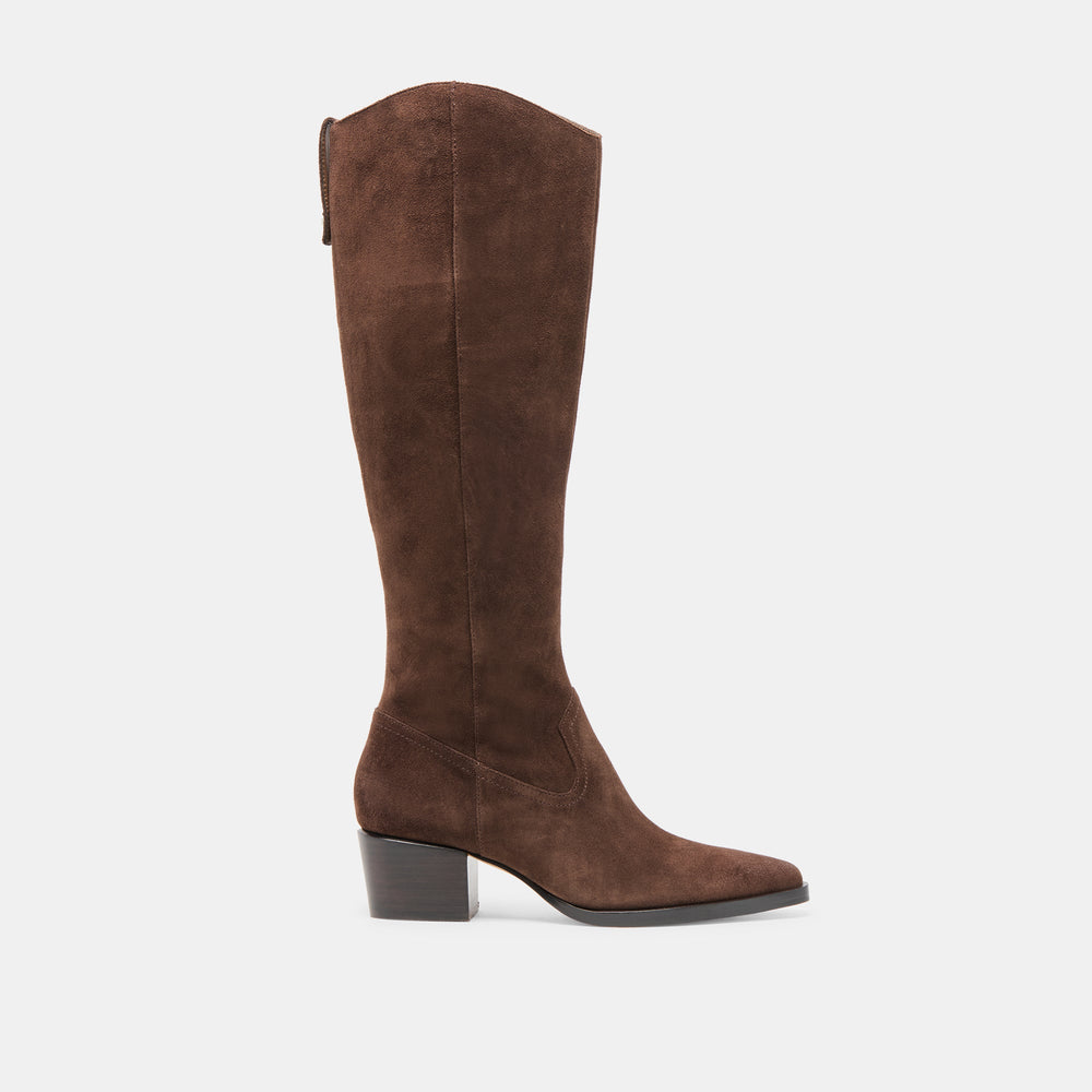 Virona H2O Waterproof Dk Brown Suede Boots | Dolce Vita Women