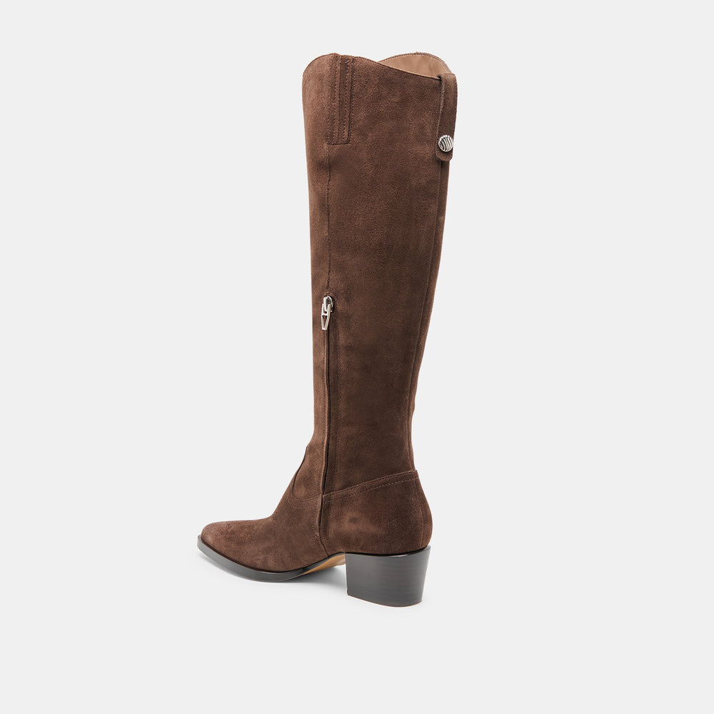Virona H2O Waterproof Dk Brown Suede Boots | Dolce Vita Women