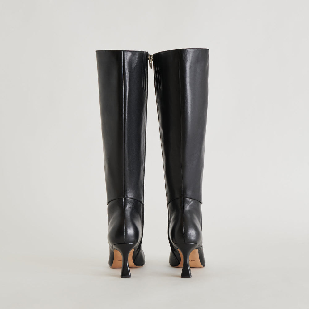 Gyra Extra Wide Calf Black Boots | Women Dolce Vita