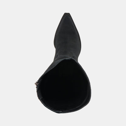 Raj Extra Wide Calf Onyx Suede Boots - Dolce Vita