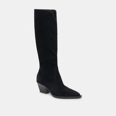 Raj Extra Wide Calf Onyx Suede Boots | Dolce Vita Women