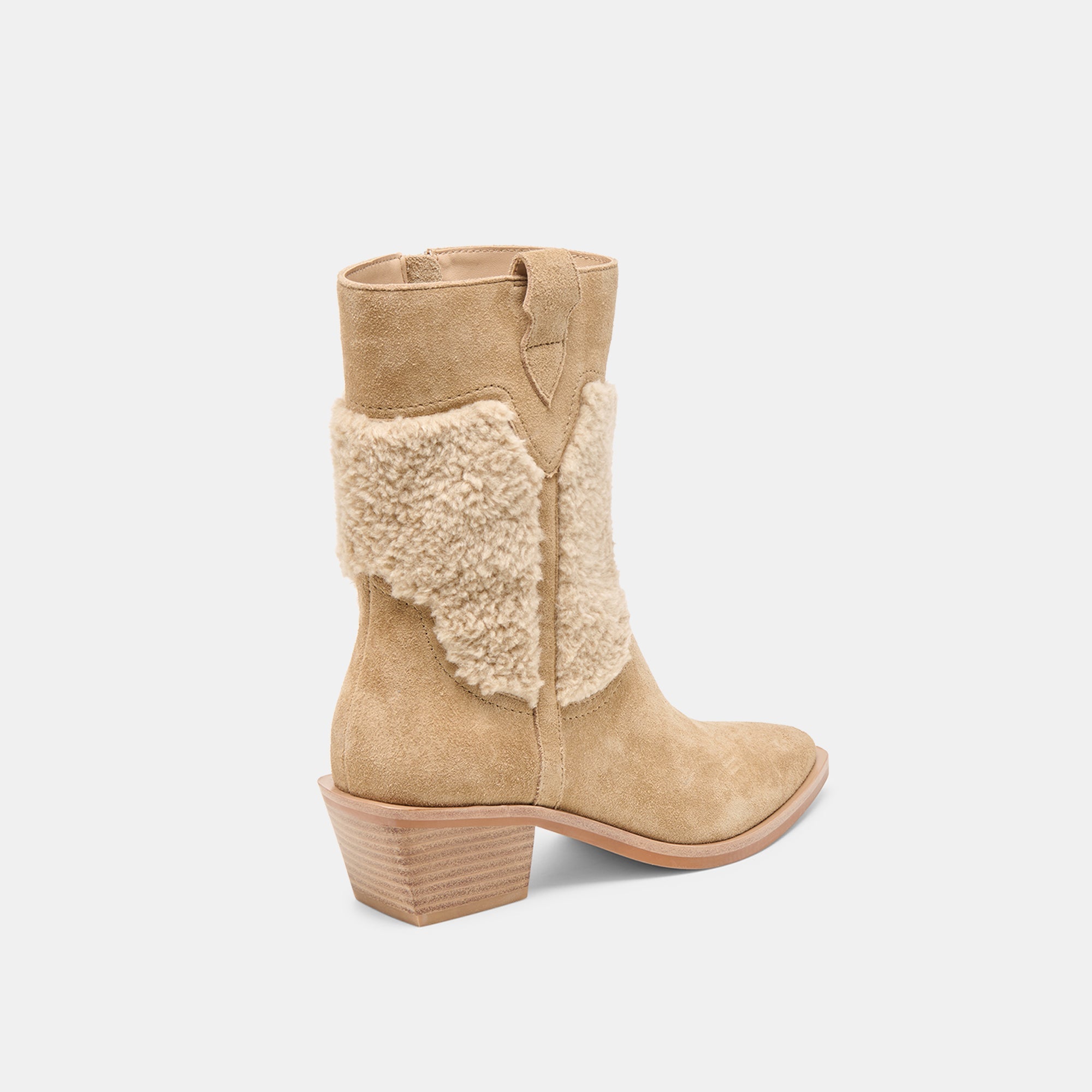 Salil Plush Dk Taupe Suede Boots | Women Dolce Vita