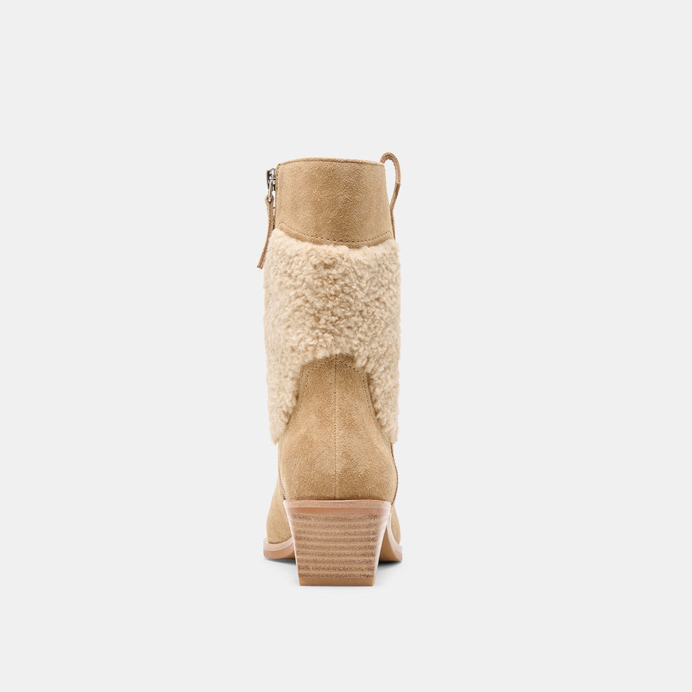 Salil Plush Dk Taupe Suede Boots | Women Dolce Vita