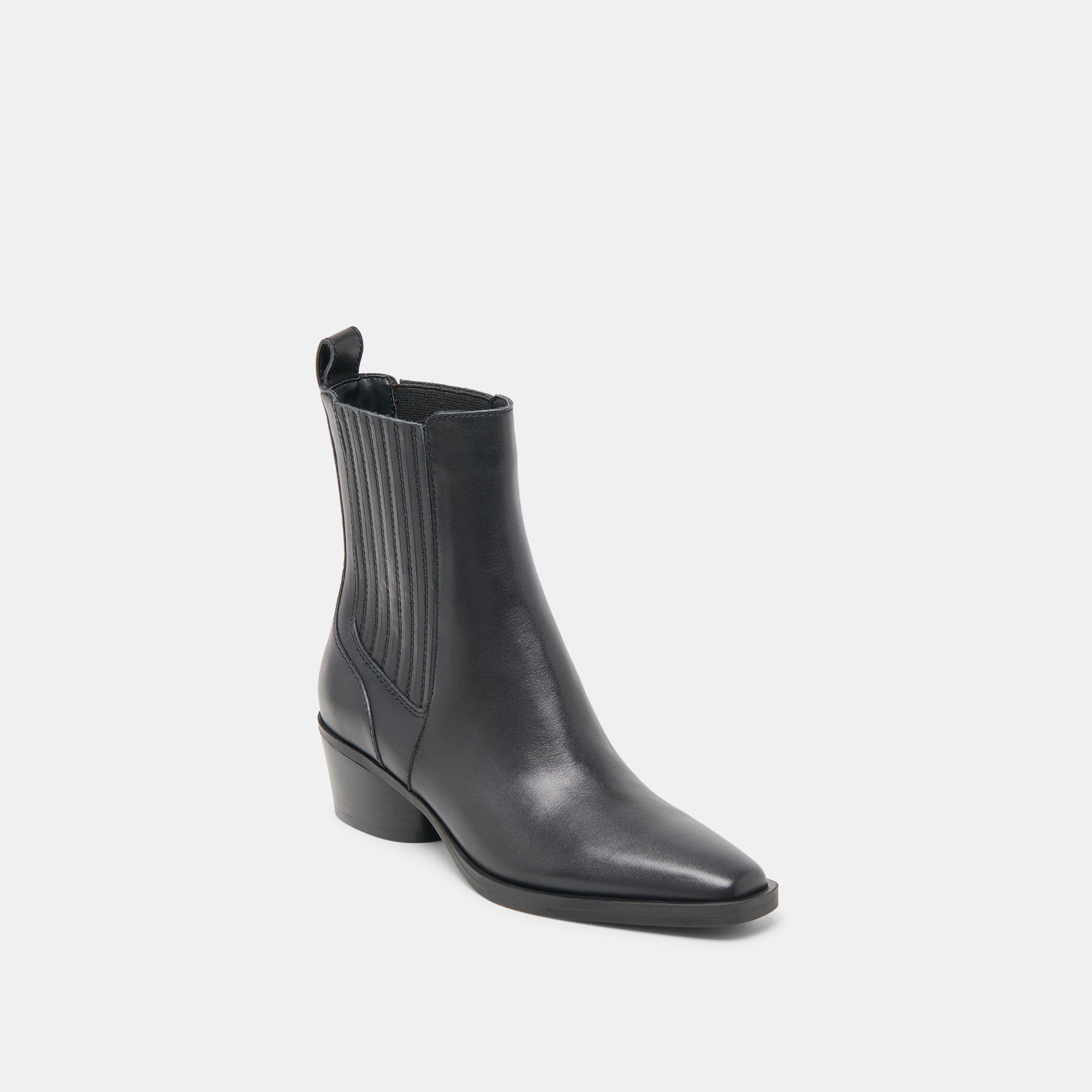 Faint H2O Waterproof Black Leather Booties | Dolce Vita Women