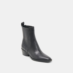 Faint H2O Waterproof Black Leather Booties | Dolce Vita Women